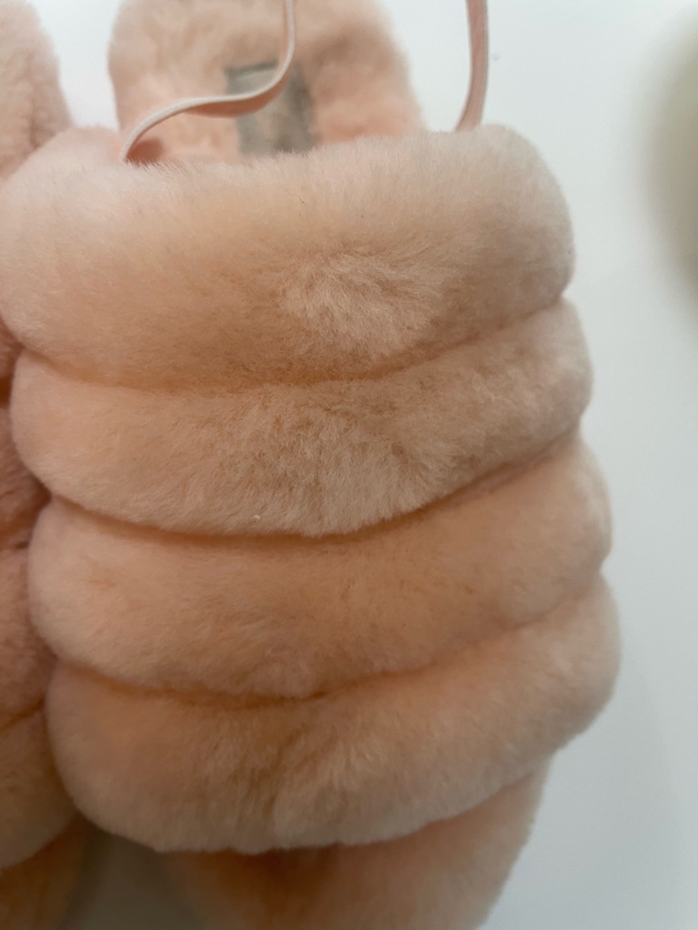 UGG Fluff Yeah Plush Slide Women’s Slippers in Peach Size 9 - Picture 9 of 11